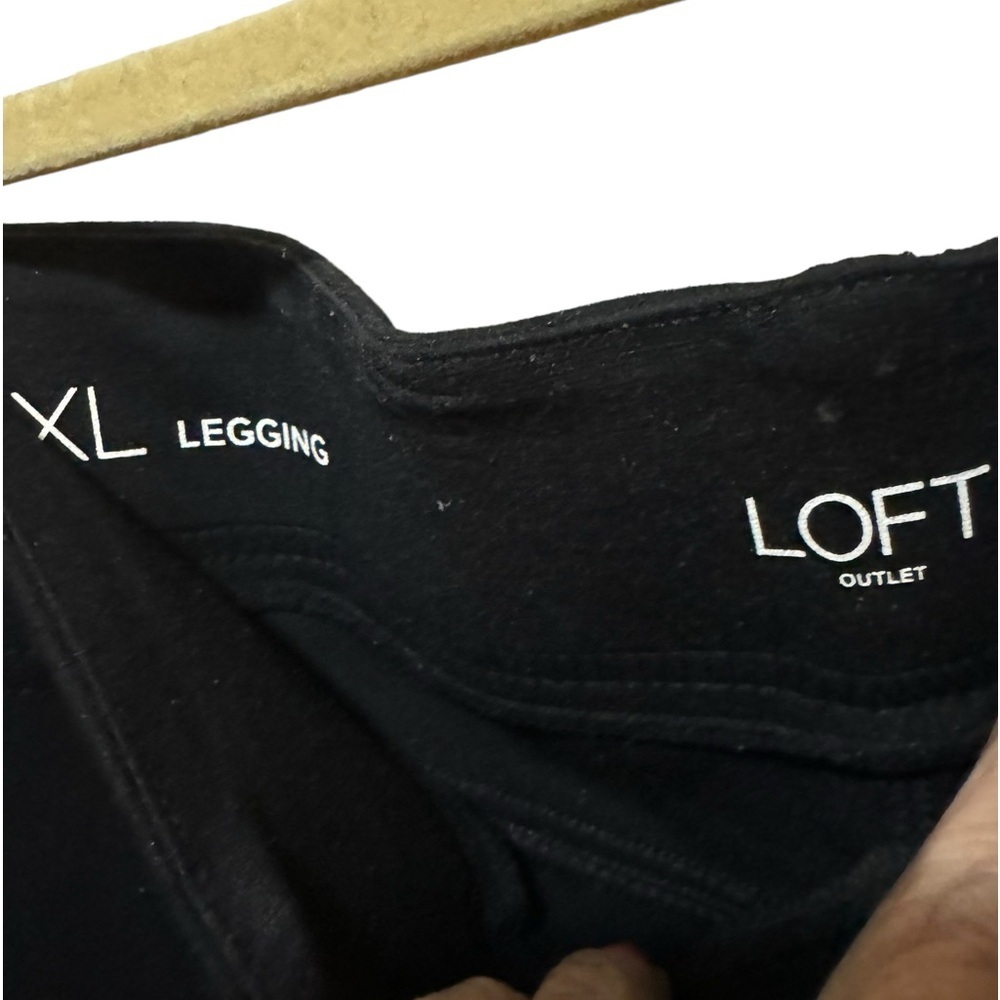 LOFT - Black knit legging, Size XL - Picture 2 of 3